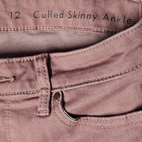 LC LAUREN CONRAD women's cuffed skinny ankle pants size 12 - Picture 5 of 10